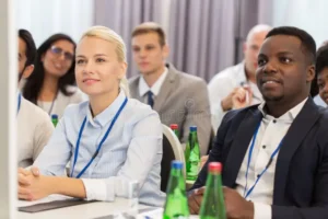 business education concept group people international conference lecture happy business team international 101774324
