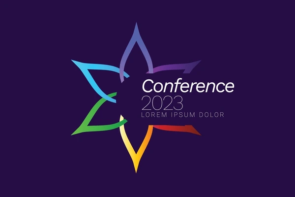 modern abstract colorful conference logo 600nw 2315489385